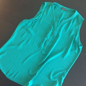 Beautiful teal green tank blouse